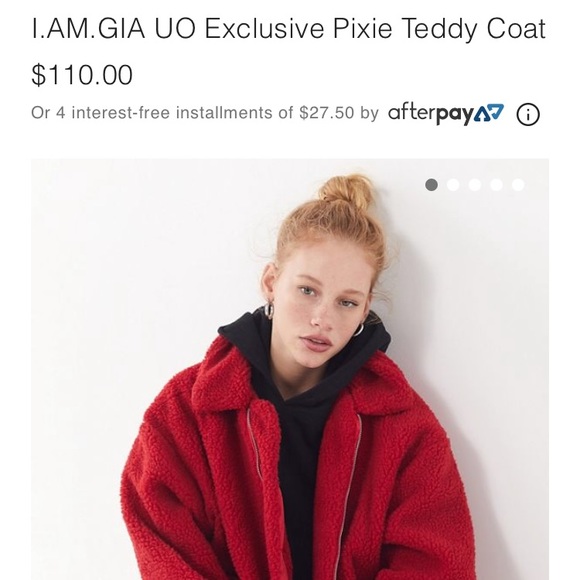 NEW RED I AM GIA PIXIE COAT - Picture 2 of 6